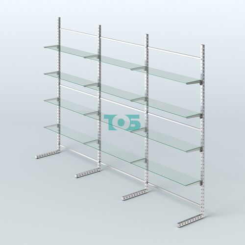 Системы ЭЛЕГАНТ пристенные с прозрачными полками №8 (3600мм)