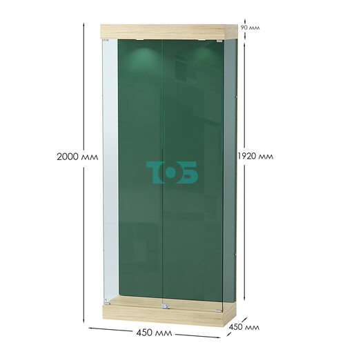 Витрина под знамя №1А-900 (задняя стенка бархат)