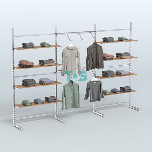 Системы ЭЛЕГАНТ пристенные с металлическими держателями для полок №9 (3600мм)