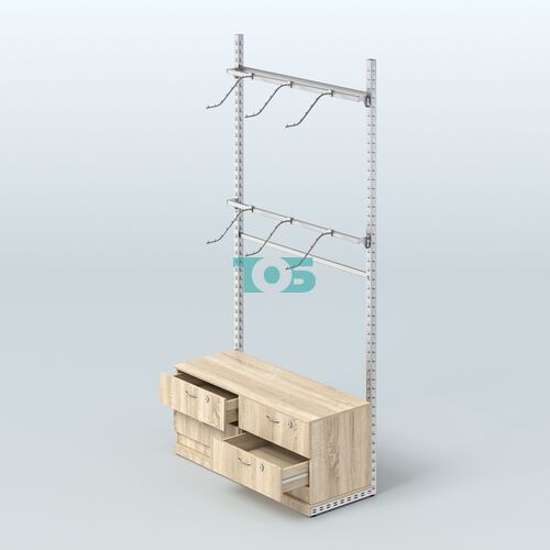 Система ЭЛЕГАНТ №3 без ДСП с тумбой T14 (1200 мм)