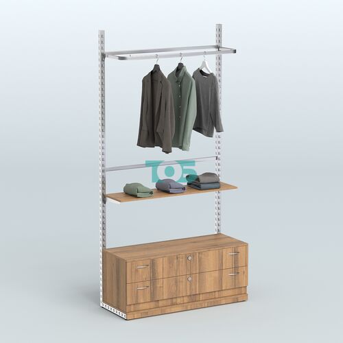 Система ЭЛЕГАНТ №5 без ДСП с тумбой T12 (1200 мм)