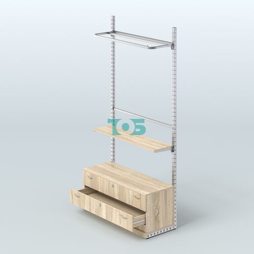 Система ЭЛЕГАНТ №5 без ДСП с тумбой T12 (1200 мм)