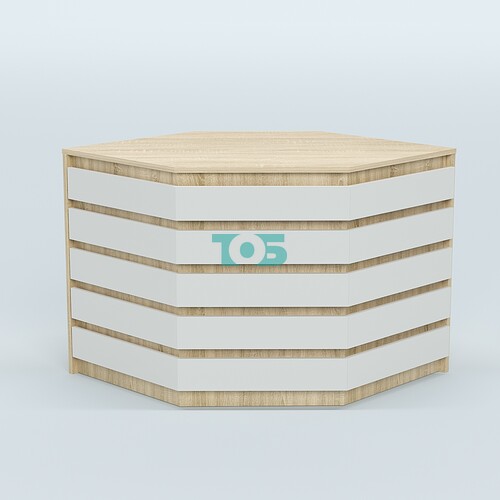 Стол-ресепшен серии ПРАЙМ №3А угловой