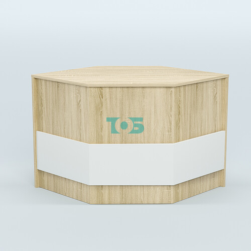 Стол-ресепшен серии ПРАЙМ №3Б угловой