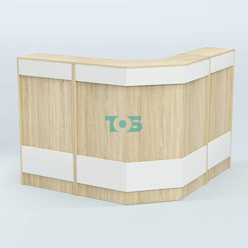 Ресепшен Г-образный серии ПРАЙМ №4Б