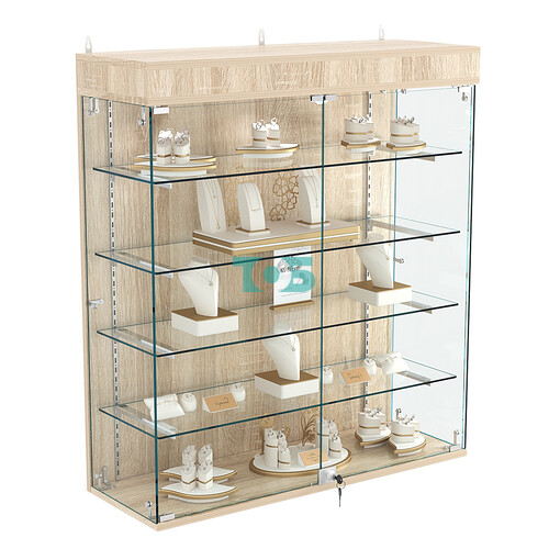 Витрина настенная НЕО №4А-1 с четырьмя полками