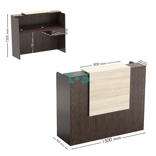 Ресепшен СОЛО №1Б левосторонний