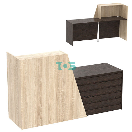 Стойка ресепшен ГРАУНД №1А правосторонняя