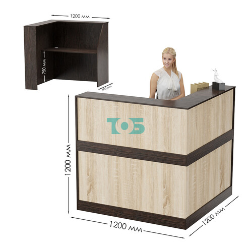 Стойка ресепшен ПРАКТИК №1А правосторонняя