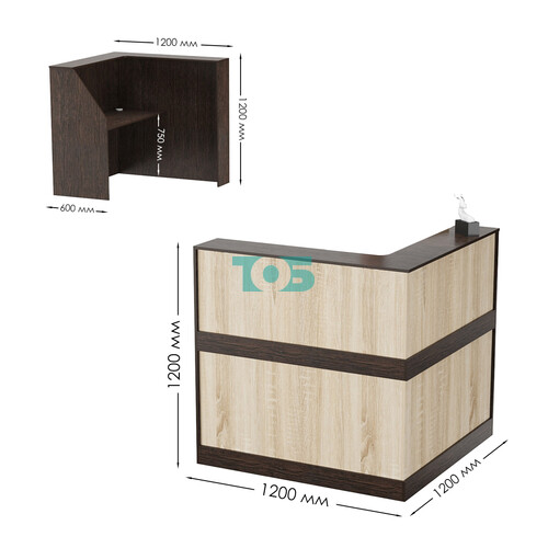 Стойка ресепшен ПРАКТИК №1Б левосторонняя