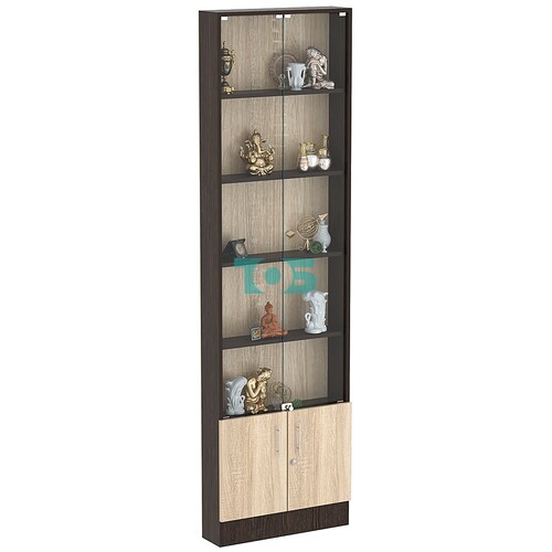 Торговая витрина Level №2-4п с 4-мя полками из ДСП 150х600мм