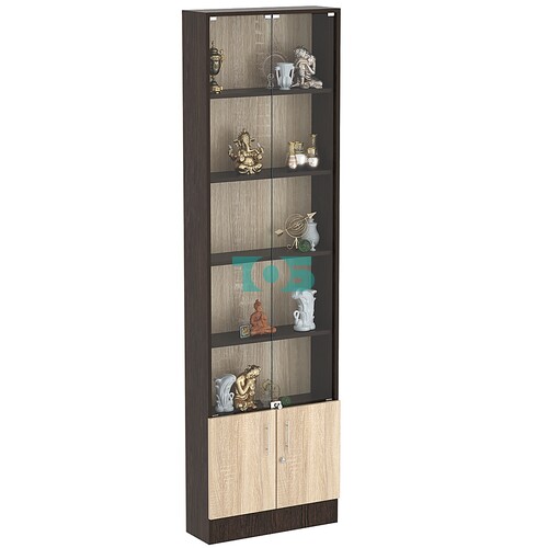 Торговая витрина Level №3-4п с  4-мя полками из ДСП 200х600мм