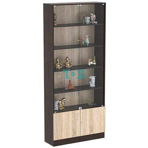 Торговая витрина Level №12-4п с 4-мя полками из ДСП 300х900мм