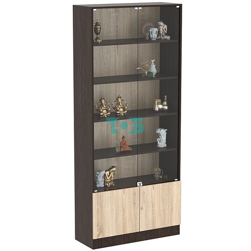 Торговая витрина Level №13-4п с 4-мя полками из ДСП 350х900мм