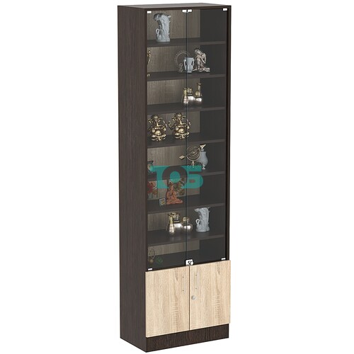 Торговая витрина Level №6-7п с 7-ю полками из ДСП 350х600мм