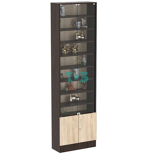 Торговая витрина Level №4-8п с 8-ю полками из ДСП 250х600мм