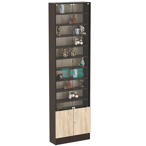 Торговая витрина Level №3-9п с 9-ю полками из ДСП 200х600мм