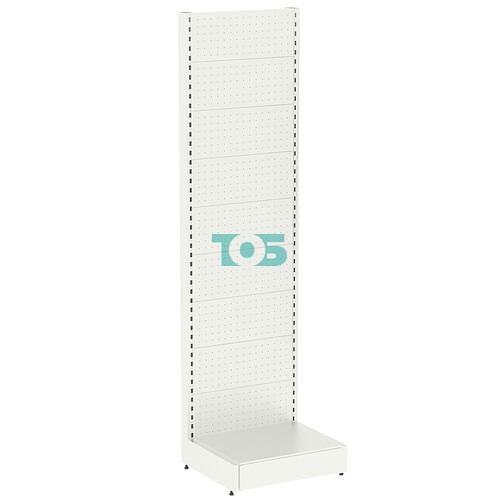 Стеллаж металлический перфорированный пристенный П-2.4-0.6