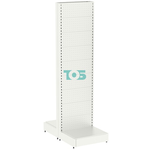 Стеллаж металлический островной перфорированный О-2.4-0.6