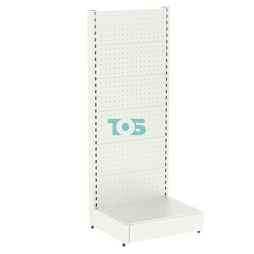 Стеллаж металлический островной перфорированный О-1.65-0.6