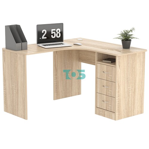 Стол угловой с ящиками СУ-01-П (правосторонний)