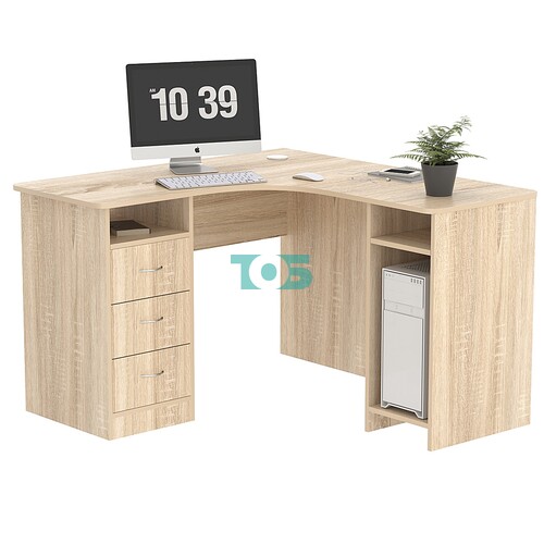 Стол угловой с ящиками СУ-03-Л (левосторонний)