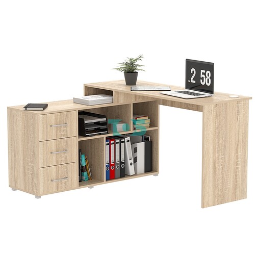 Стол угловой с тумбой СУ-05-П (правосторонний)