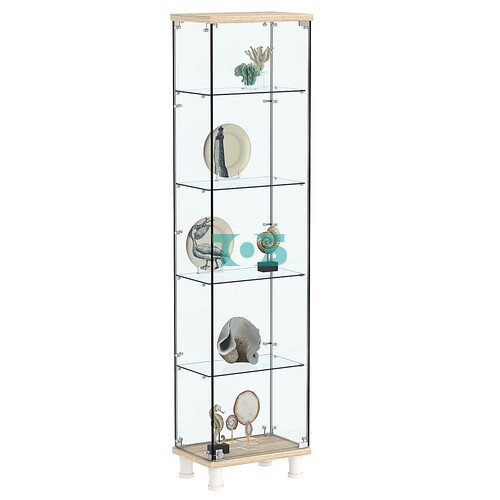 Витрина РОНДО №1-1 на ножках (задняя стенка стекло)