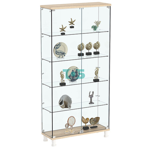 Витрина РОНДО №3-1 на ножках (задняя стенка стекло)