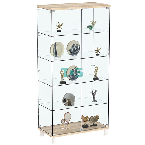 Витрина РОНДО №4-1 на ножках (задняя стенка стекло)