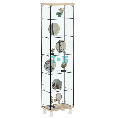 Витрина РОНДО №1-3 на ножках (задняя стенка стекло)