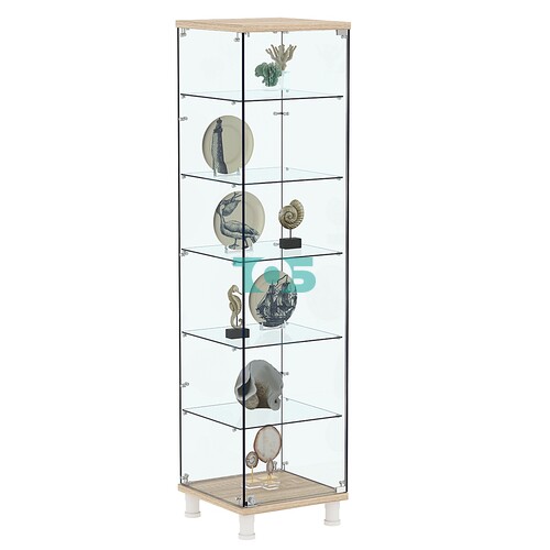 Витрина РОНДО №2-3 на ножках (задняя стенка стекло)