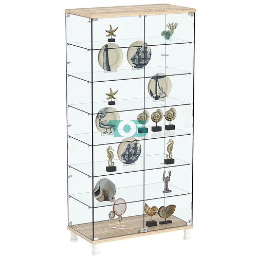 Витрина РОНДО №4-5 на ножках (задняя стенка стекло)