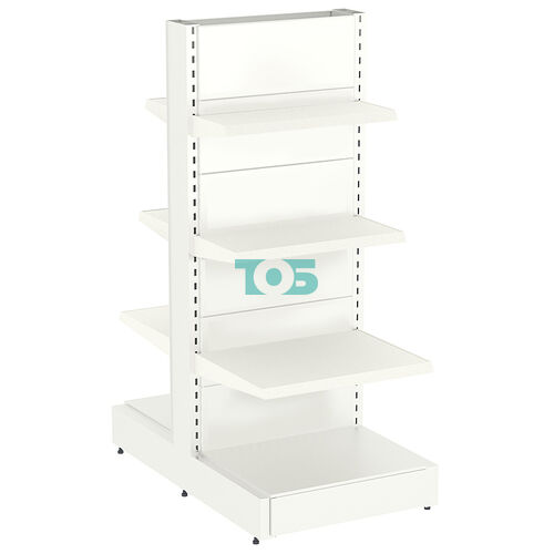 Стеллаж металлический островной №1-ОСТ-1.6-0.6