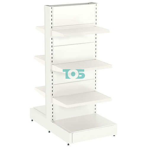 Стеллаж металлический островной №4-ОСТ-1.6-0.6