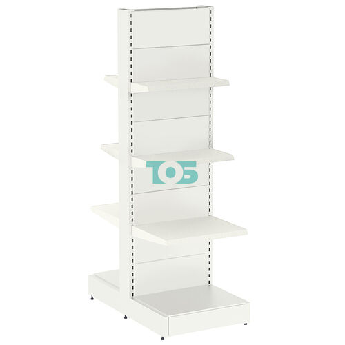 Стеллаж металлический островной средний №10-ОСТ-2.1-0.6