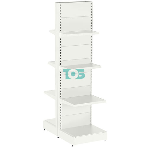 Стеллаж металлический островной высокий №15-ОСТ-2.4-0.6