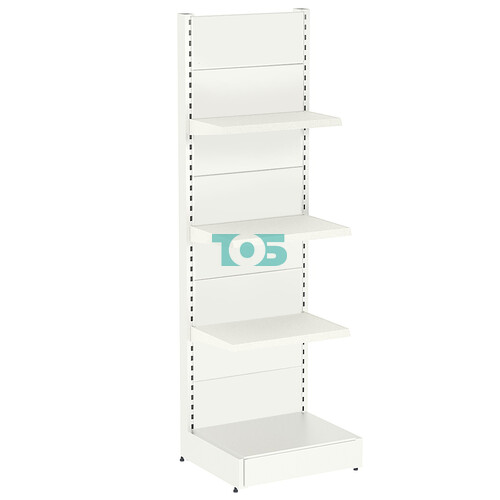 Стеллаж металлический пристенный №1-П-2.15-0.6