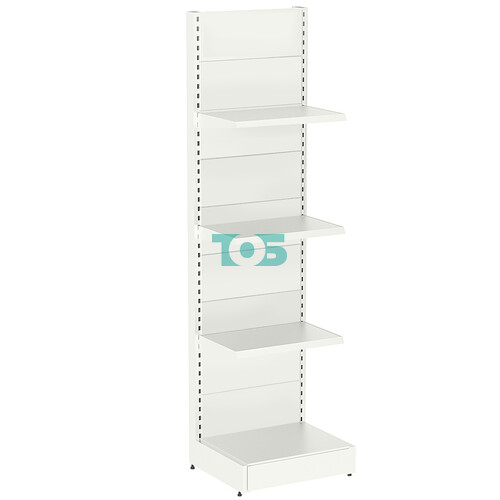 Стеллаж металлический пристенный №2-П-2.4-0.6