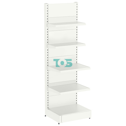 Стеллаж металлический пристенный №3-П-2.15-0.6