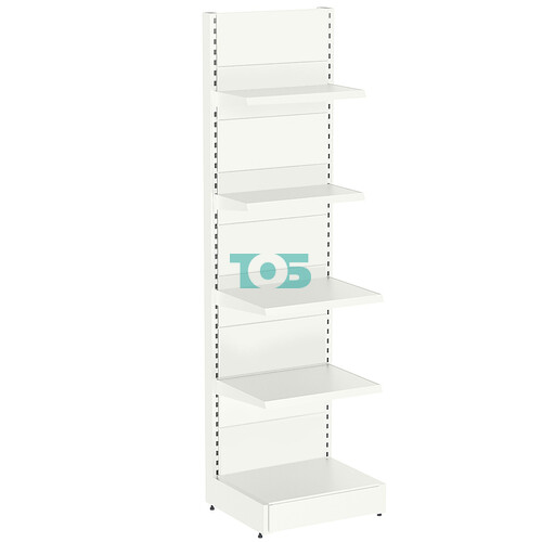 Стеллаж металлический пристенный №4-П-2.15-0.6