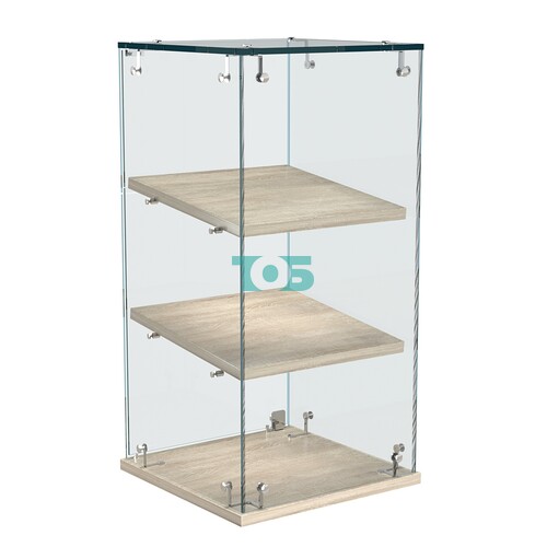 Витрина Истра настольная №21-ДН с наклонными полками из ДСП