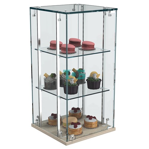 Витрина Истра настольная №21-РЕГ с регулировочными стеклянными полками