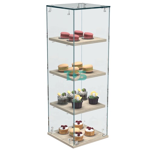 Витрина Истра настольная №23-ДП с прямыми полками из ДСП