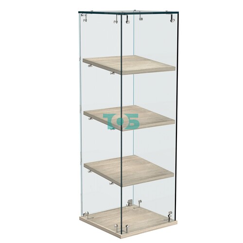 Витрина Истра настольная №23-ДН с наклонными полками из ДСП