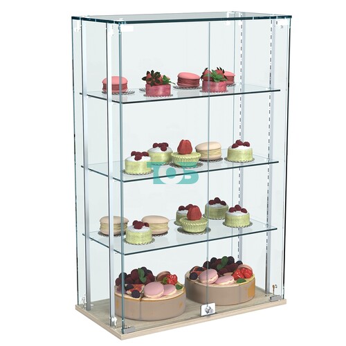 Витрина Истра настольная №22-РЕГ с регулировочными стеклянными полками