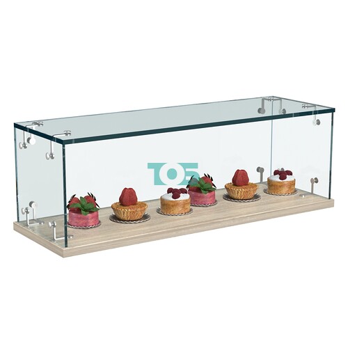 Витрина Истра настольная мини №2-1 без дверей