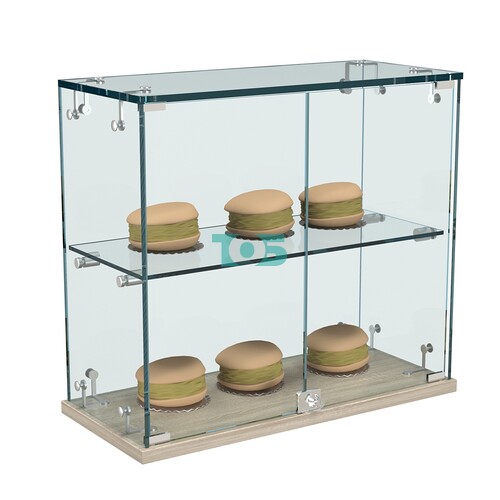 Витрина Истра настольная мини №4-2 с одной полкой и распашными дверками