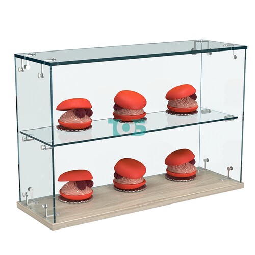 Витрина Истра настольная мини №5-1 с одной полкой без дверей