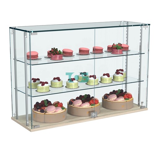 Витрина Истра настольная №29-РЕГ с регулировочными стеклянными полками